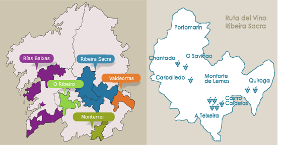 mapa d.o. ribeira sacra